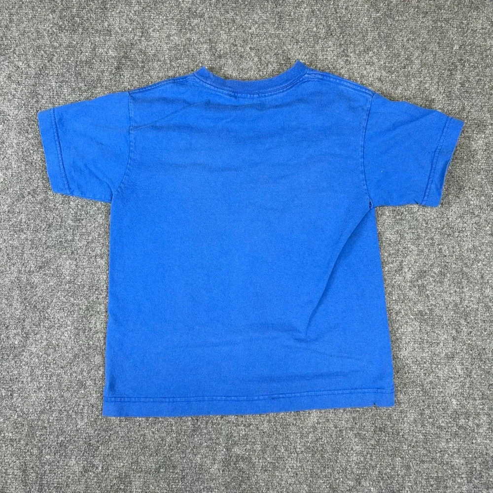 Vintage My Daily Schedule‎ Video Games Finally Graphic T-Shirt Blue Kids Medium